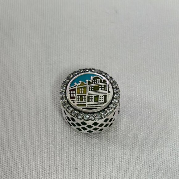 Pandora Rainbow Row Charleston Exclusive Charm, S925 Silver Jewelry - Picture 1 of 4